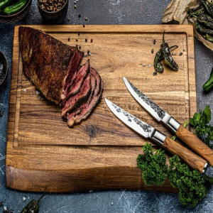 Forged olive steakmessen