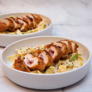 Cordon bleu Livar | Taleggio truffle salami black pepper