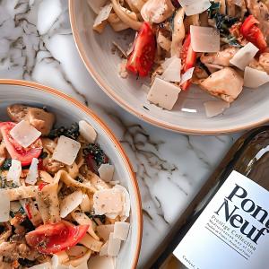 Tagliatelle met romige kip